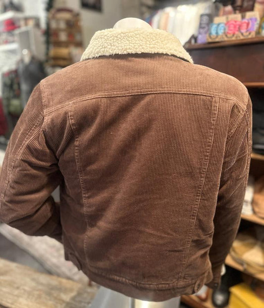 Cable Cord Trucker Jacket - brown - Dotty&Dan