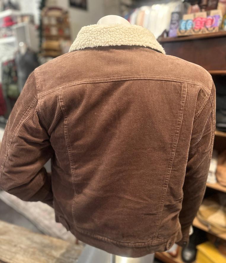 Cable Cord Trucker Jacket - brown - Dotty&Dan