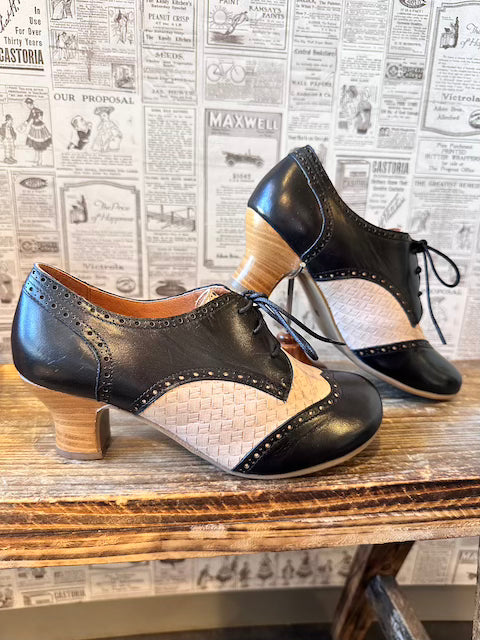 Stiefeletten Tully - schwarz/creme - Dotty&Dan