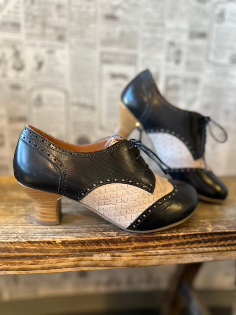 Stiefeletten Tully - schwarz/creme - Dotty&Dan