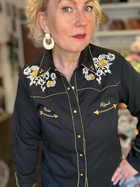 Yellowstone Bluse - Nova schwarz - Dotty&Dan