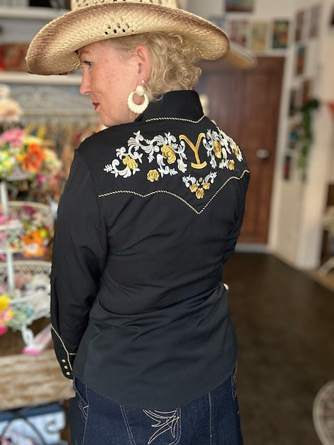 Yellowstone Bluse - Nova schwarz - Dotty&Dan