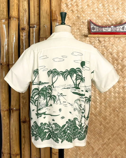 Micky Oye Hawaiihemd Herren mit Kokosnussknöpfen