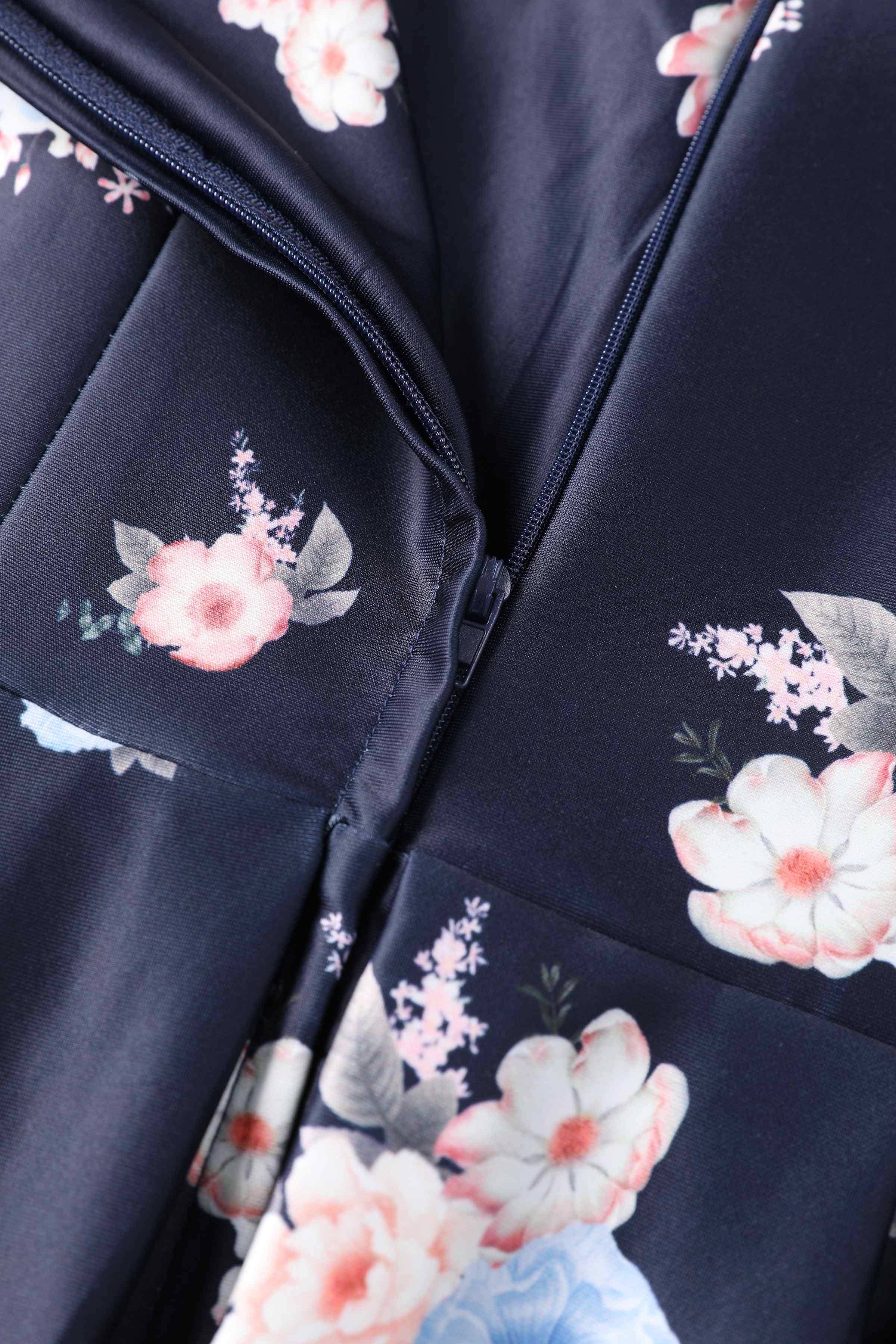 Detailansicht Lily Navy Garden Kleid