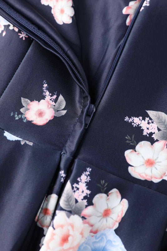 Detailansicht Lily Navy Garden Kleid