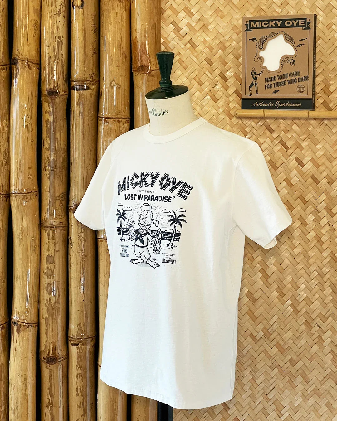 Vintage Herren Shirt Frontprint Micky Oye Portugal