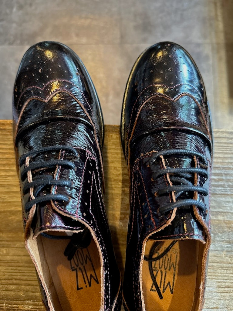 Lackhalbschuh Lydian - schwarz/bordeaux - Dotty&Dan