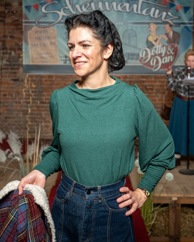 Maya Top Doriana green - Outfit