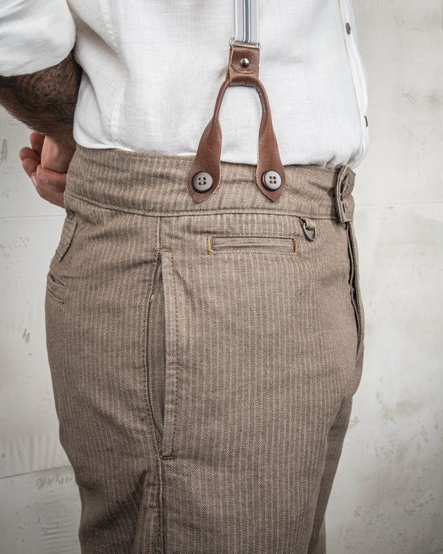 1905 Hauler Pant HBT brown - Dotty&Dan