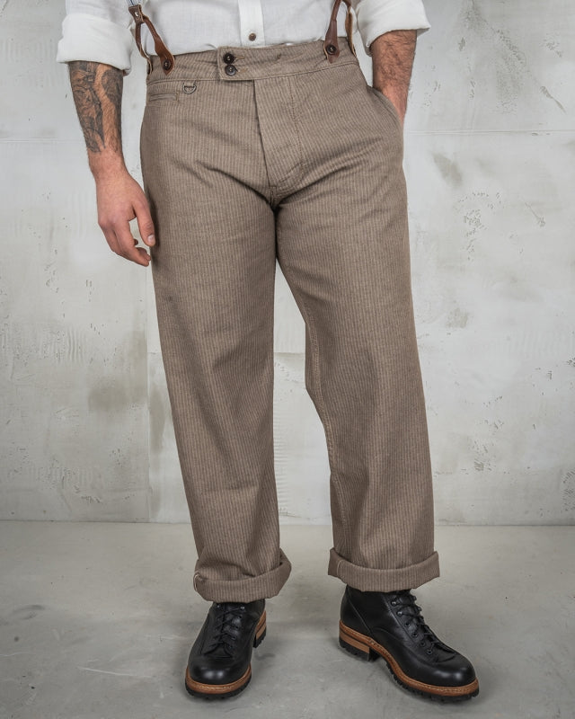 1905 Hauler Pant HBT brown - Dotty&Dan