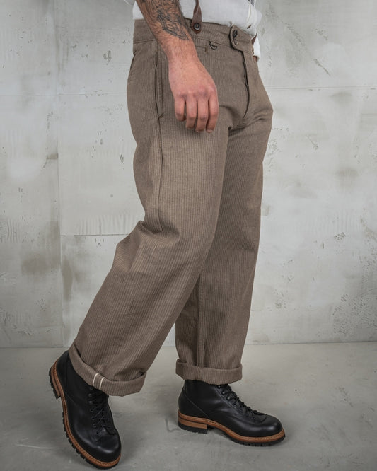 1905 Hauler Pant HBT brown - Dotty&Dan