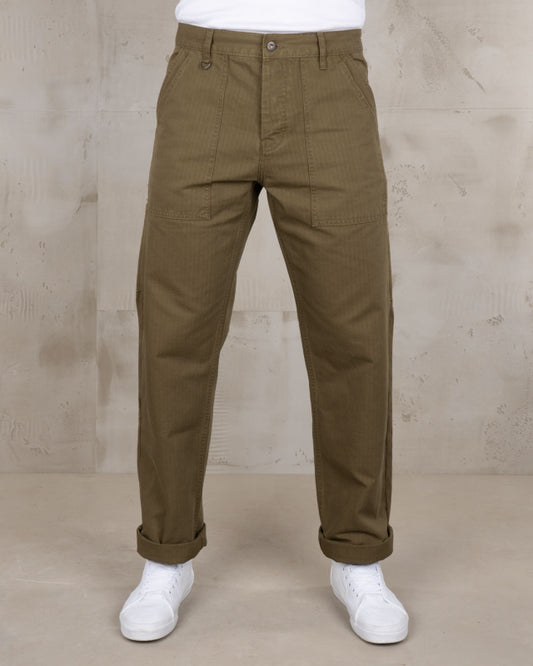 1967 Utility Trousers HBT Olive - Dotty&Dan