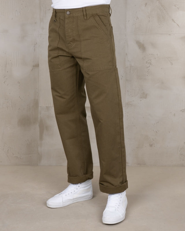 1967 Utility Trousers HBT Olive - Dotty&Dan