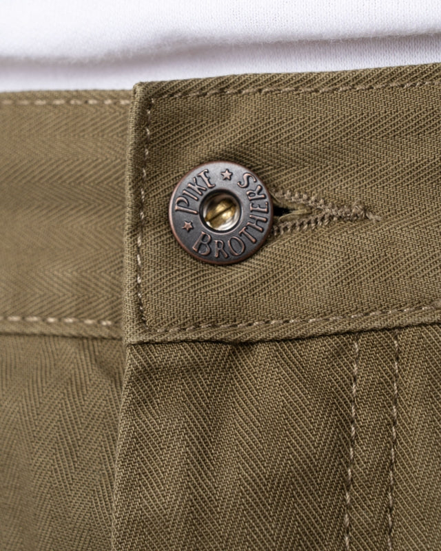 1967 Utility Trousers HBT Olive - Dotty&Dan