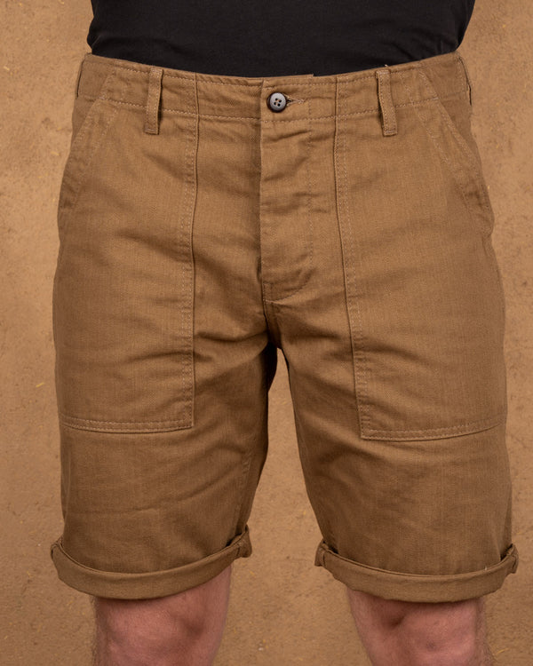 Pike Brothers OG-107 Short braun Herren Workwear Shorts Sommer