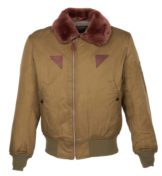 Pike Brothers 1945 B15 Flight Jacket Olive – Herren Fliegerjacke Vorderansicht