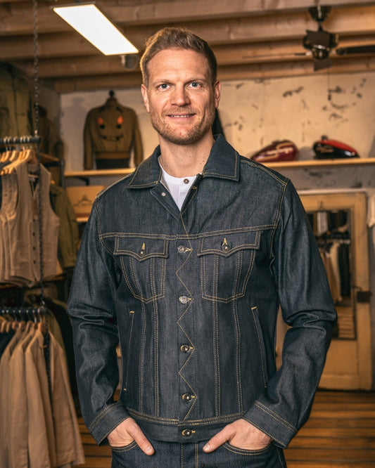 1963 Roamer Jacket 11oz metal - Dotty&Dan