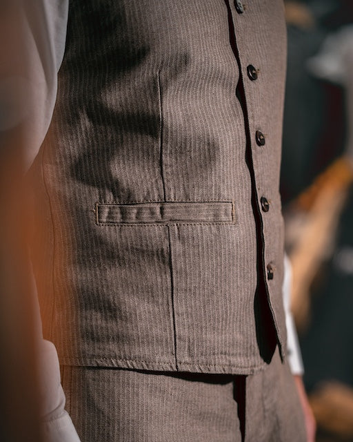 1905 Hauler Vest - HBT brown - Dotty&Dan