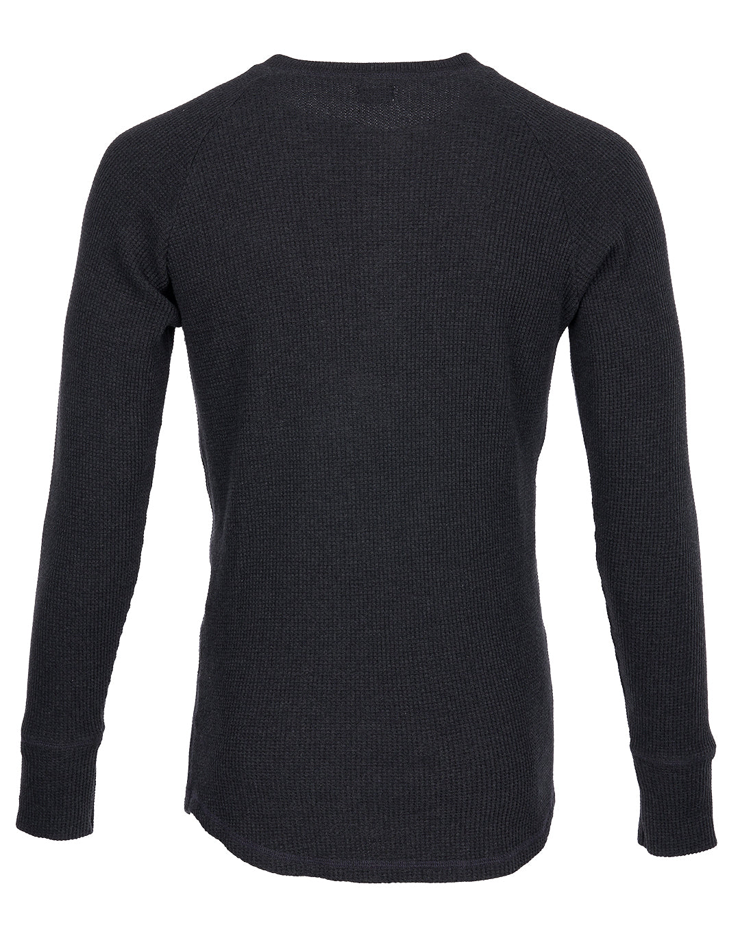 Vintage Henley Shirt grau mit Knopfleiste Pike Brothers Waffle Knit