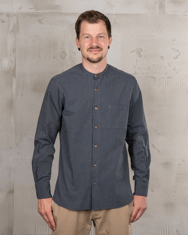 Pike Brothers 1923 Buccanoy Shirt Lowell Blue Herren