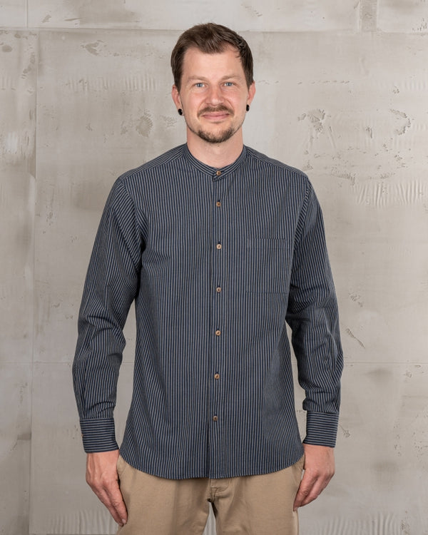 Pike Brothers 1923 Buccanoy Shirt Lowell Blue Herren