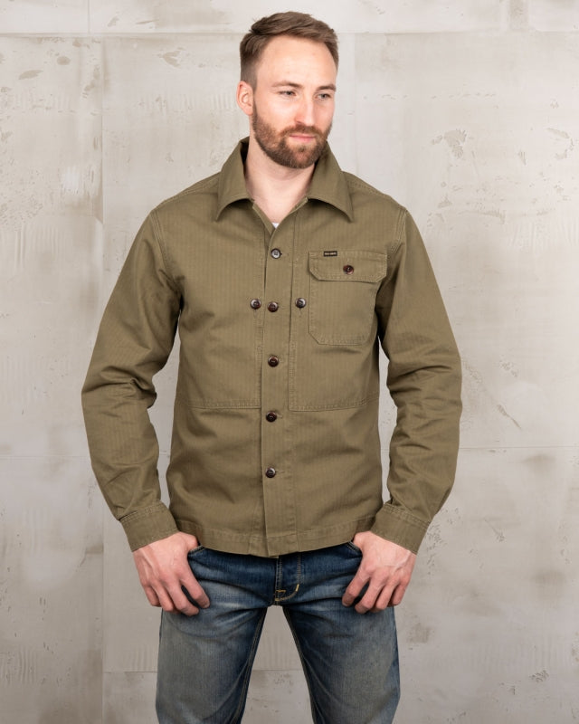 1967 Utility Shirt - HBT olive - Dotty&Dan
