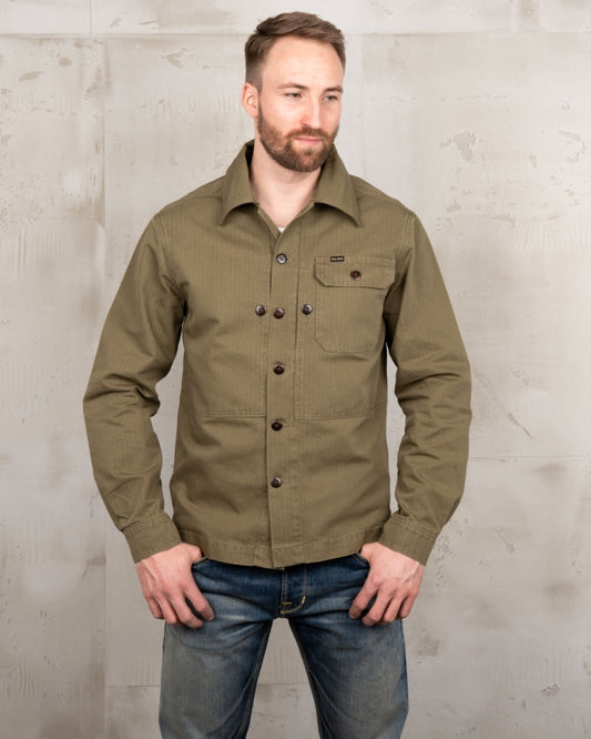 1967 Utility Shirt - HBT olive - Dotty&Dan