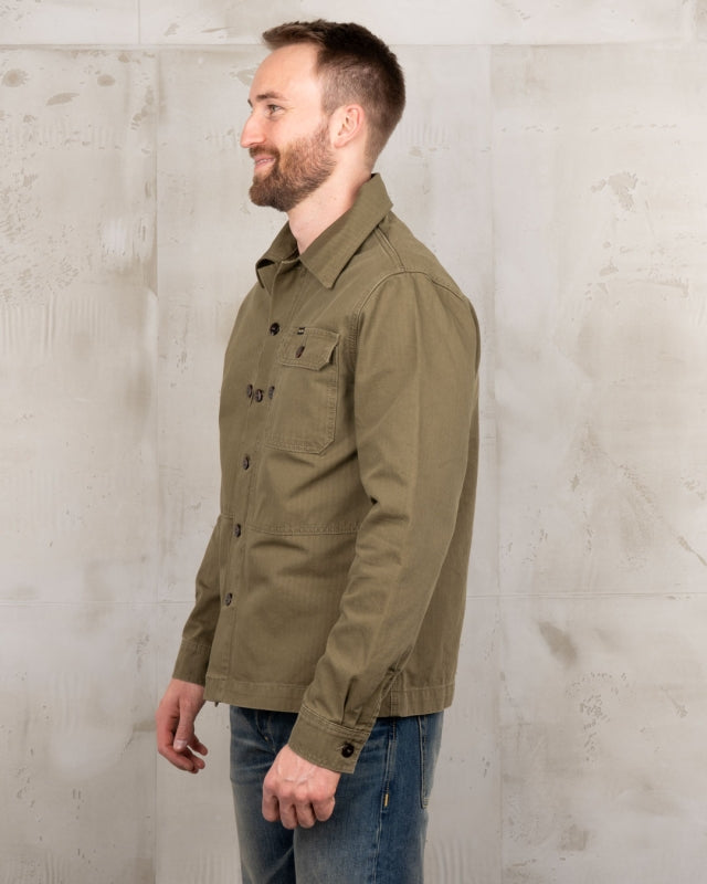1967 Utility Shirt - HBT olive - Dotty&Dan