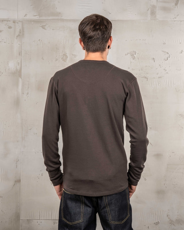 Pike Brothers 1954 Utility Shirt Coffee – Langarmshirt im 1950er Workwear-Stil