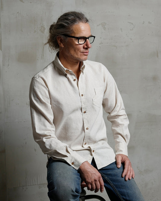 Pike Brothers 1932 Surveyor Shirt Natural White Herren