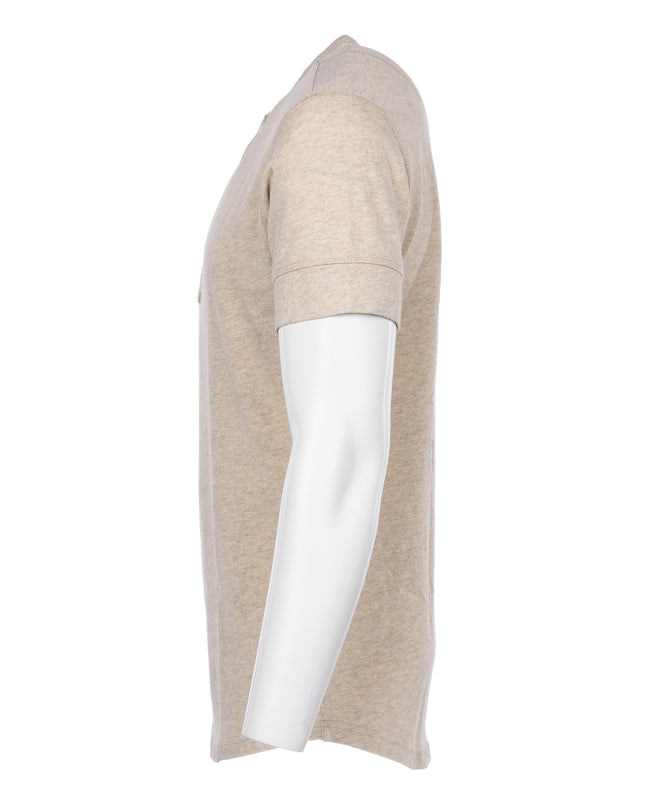 1927 Henley Shirt short -Sleeve - ecru melange - Dotty&Dan