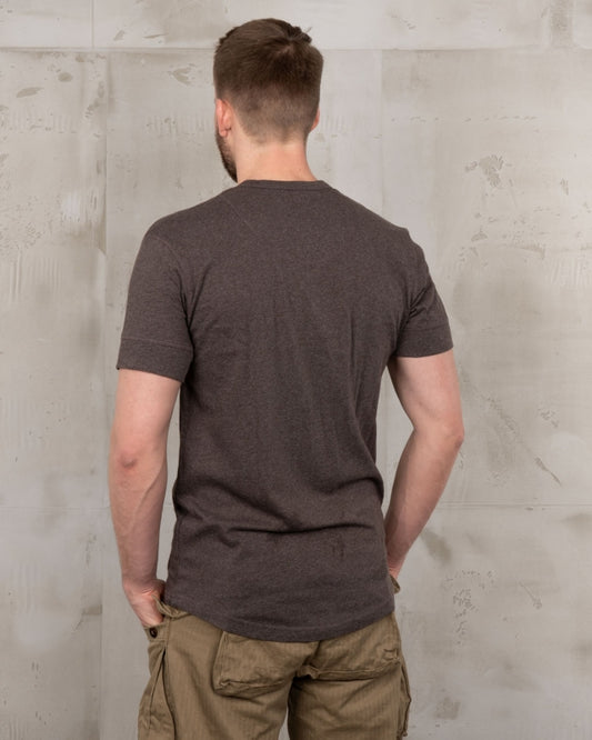 1927 Henley Shirt short sleeve - brown melange - Dotty&Dan