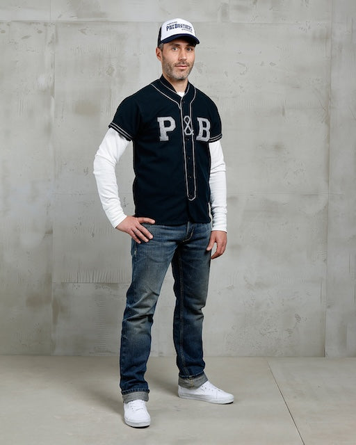 Pike Brothers Baseball Shirt Herren Vorderansicht