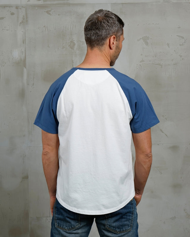 Retro Baseballshirt Herren mit Raglanärmeln