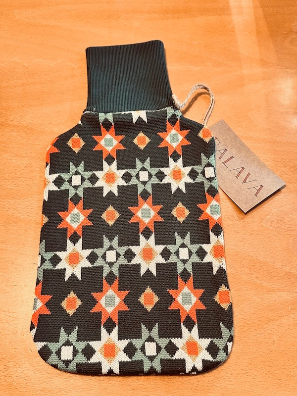 Palava Wärmflaschenhülle aus Bio-Baumwolle mit Retro-Muster