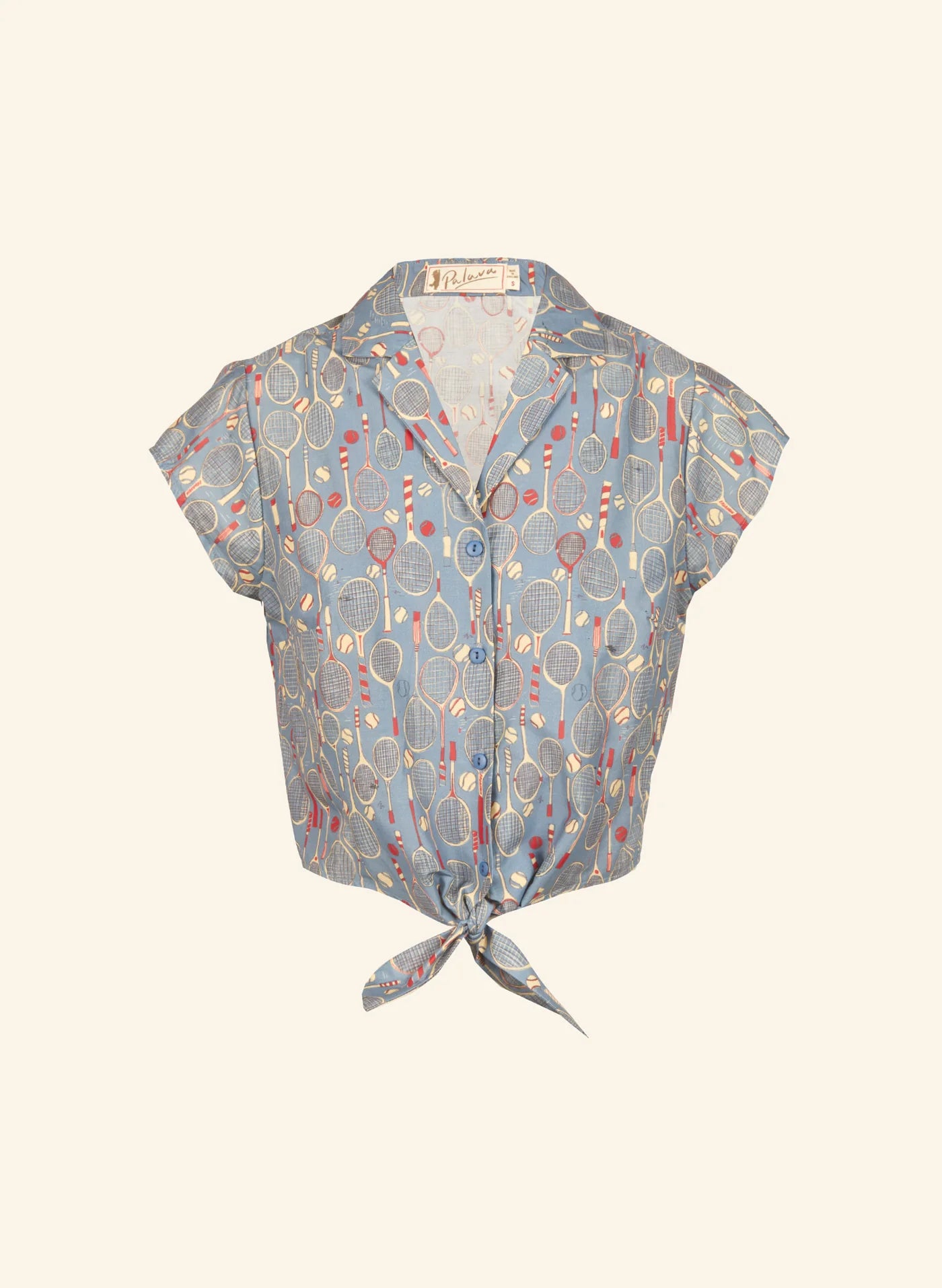 Blouse Peggy -blue tennis - Dotty&Dan