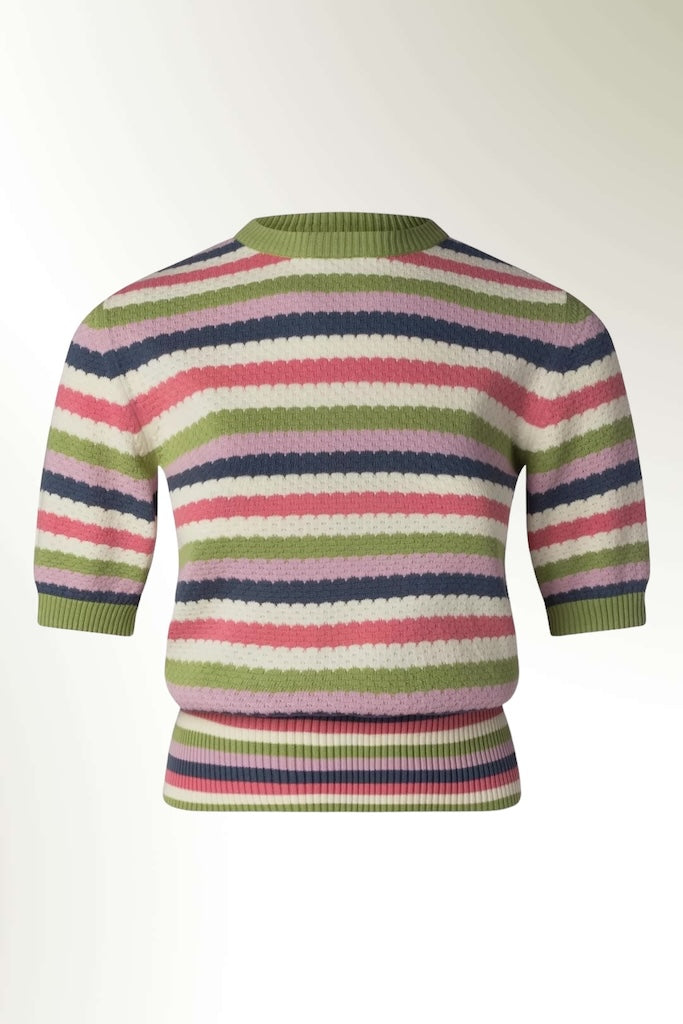 Knitted Waffel Top - multi