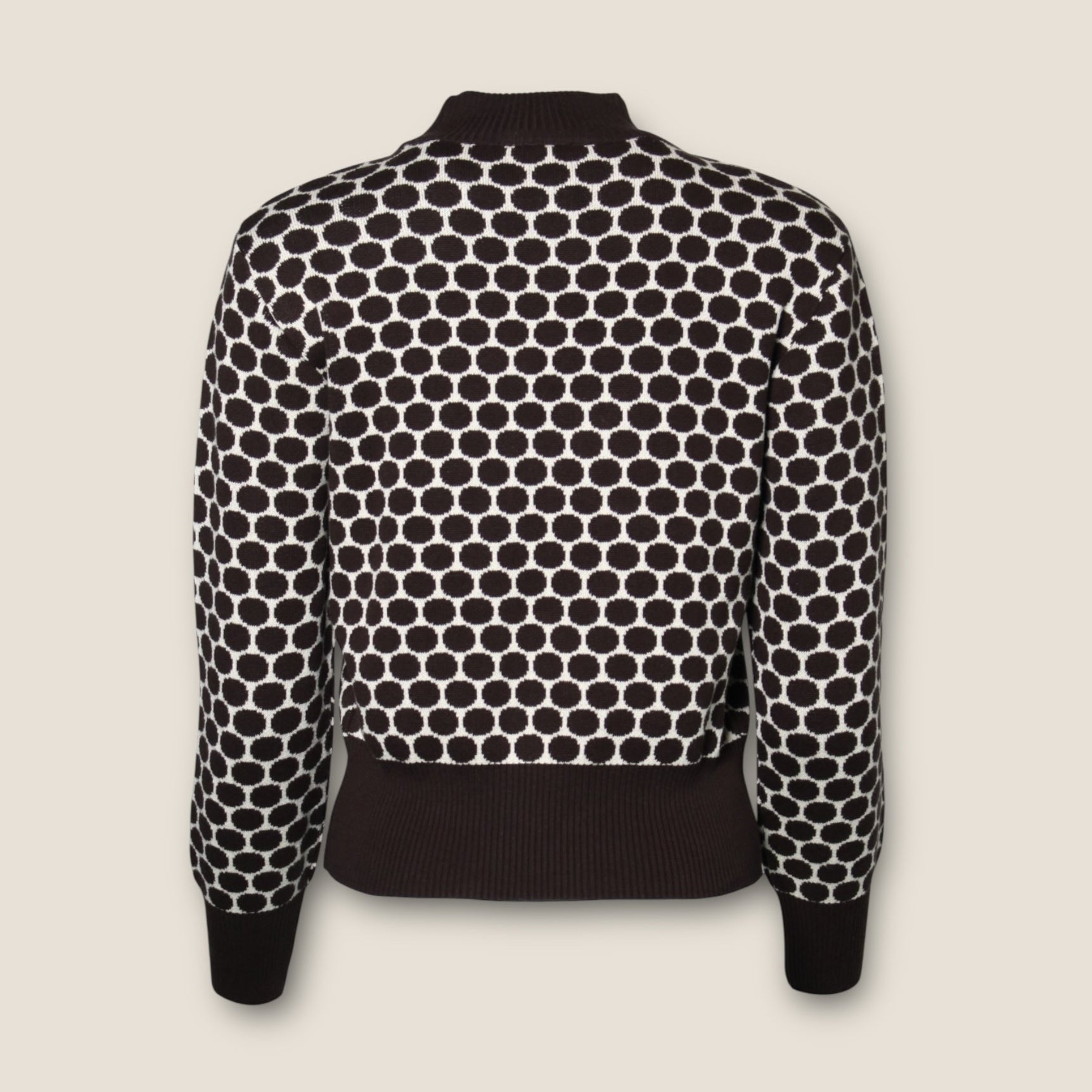 Circus Clothing Damen Strickpulli polka dark brown Bio Baumwolle