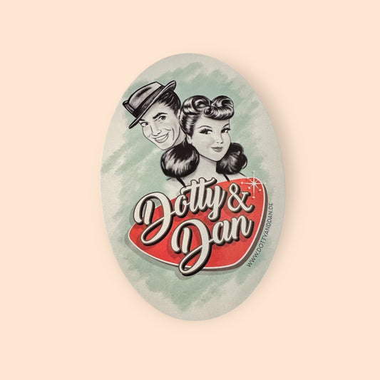 Aufkleber Mrs. Dotty & Mr. Dan - Dotty&Dan