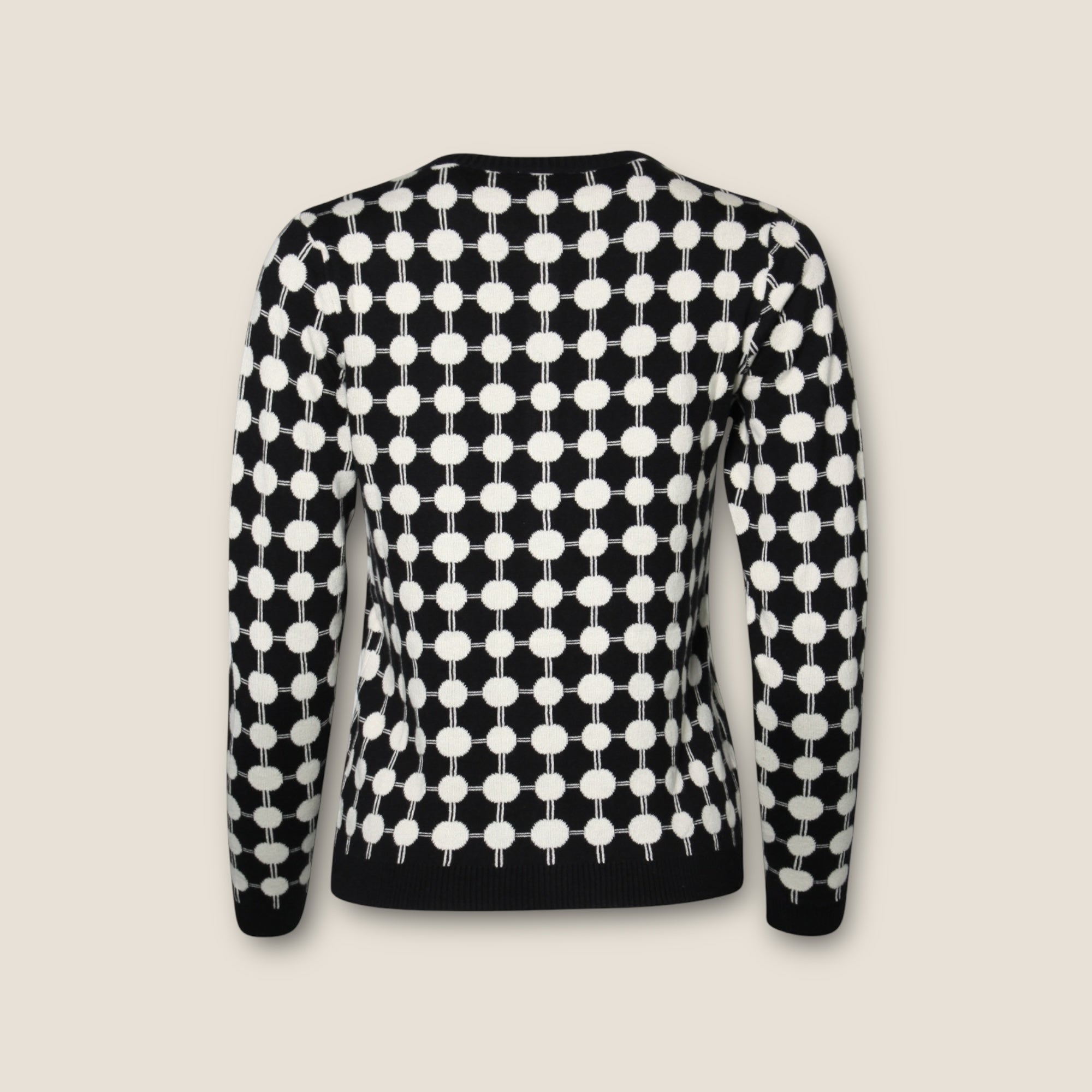 Circus Clothing Damen Strickjacke Circle black ivory Bio Baumwolle