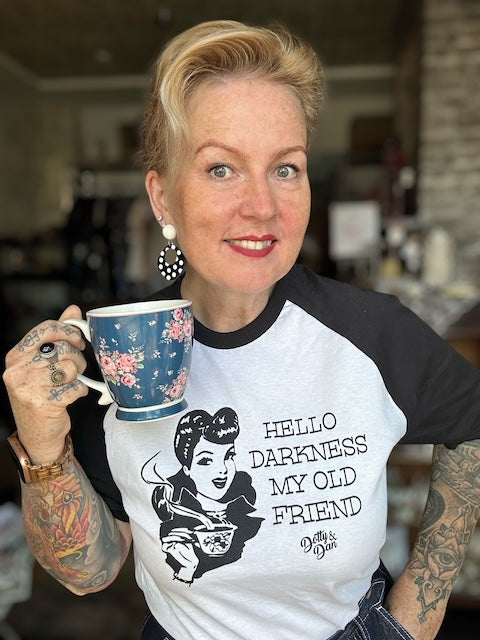 Baseball T-Shirt - Hello Darkness - Dotty&Dan