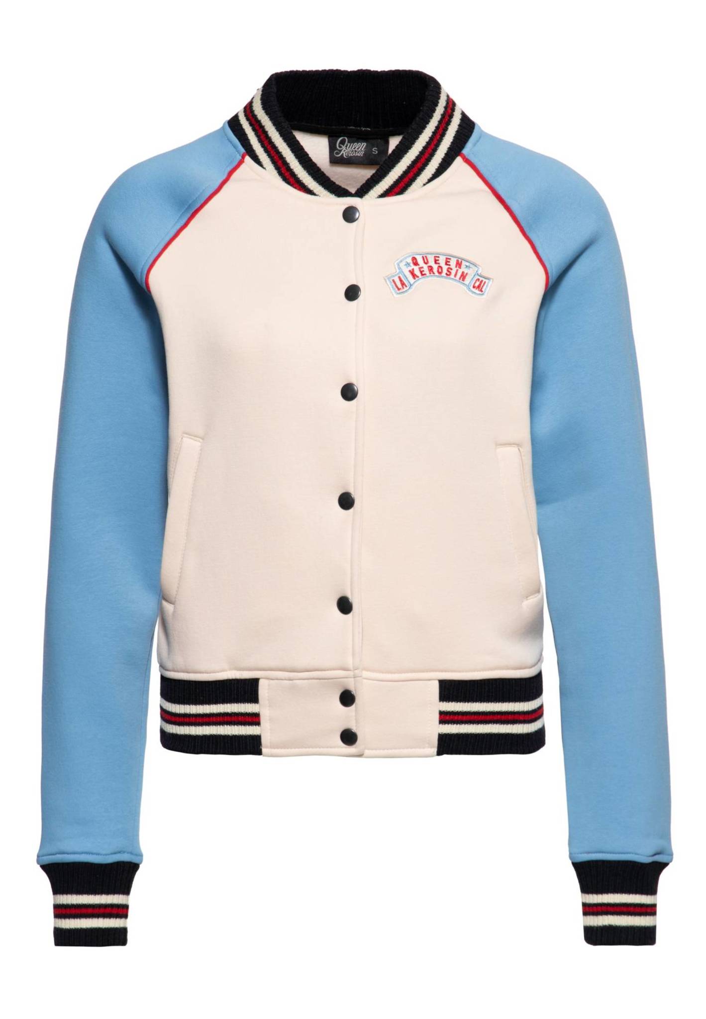 College Raglan Sweat Jacke - Queen of Liberty - Dotty&Dan