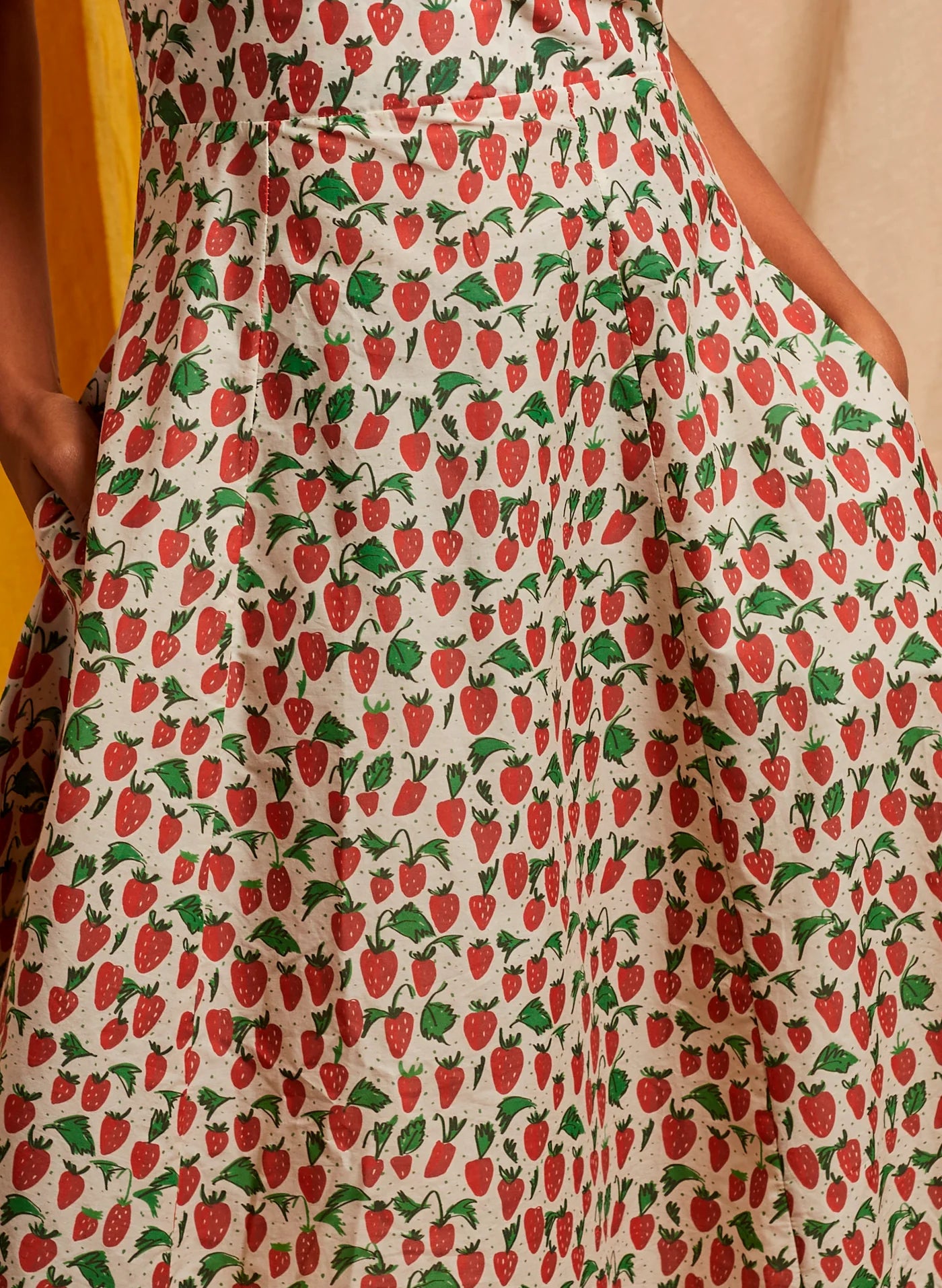 Rita Dress - red strawberries - Dotty&Dan