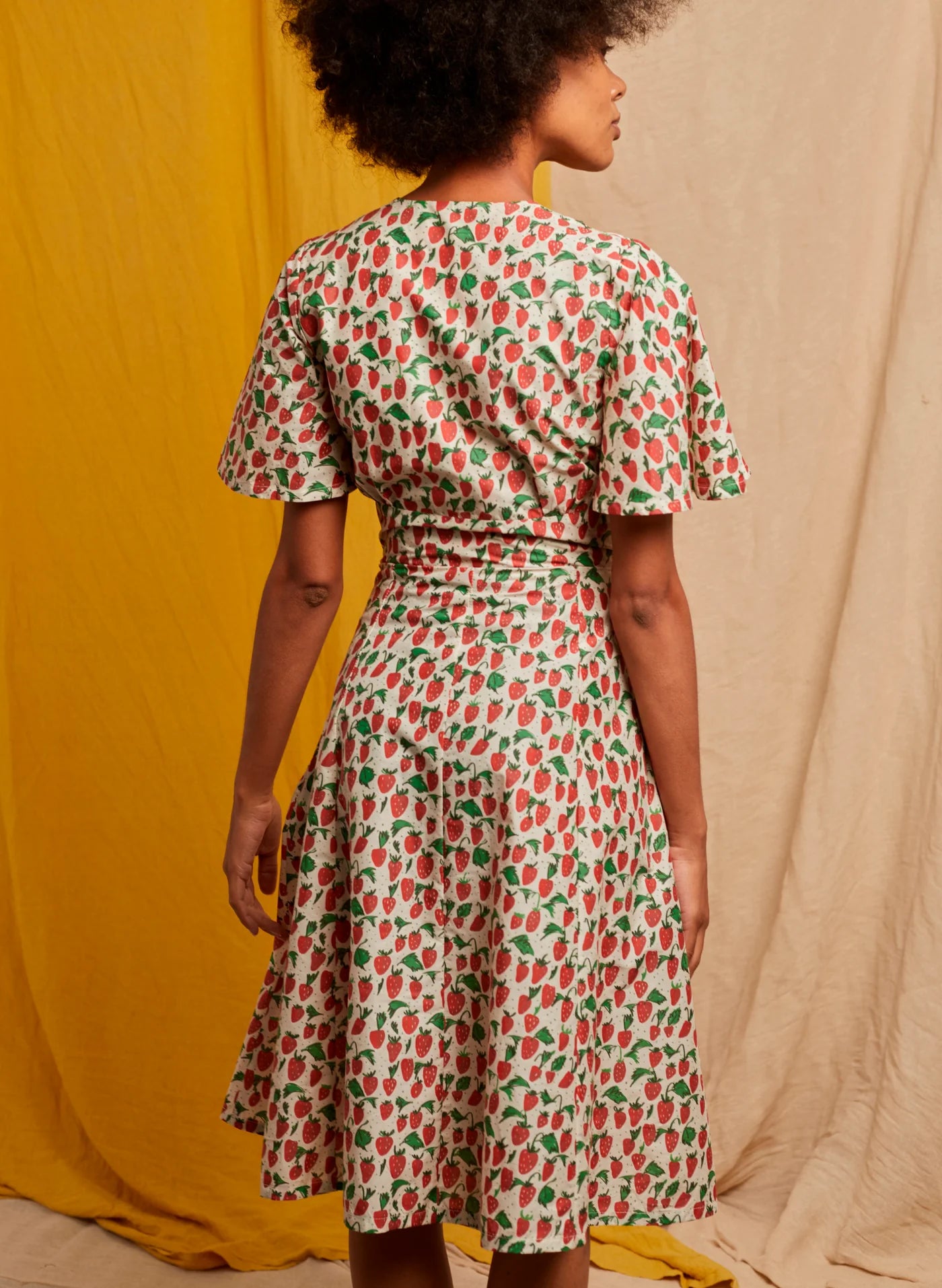 Rita Dress - red strawberries - Dotty&Dan