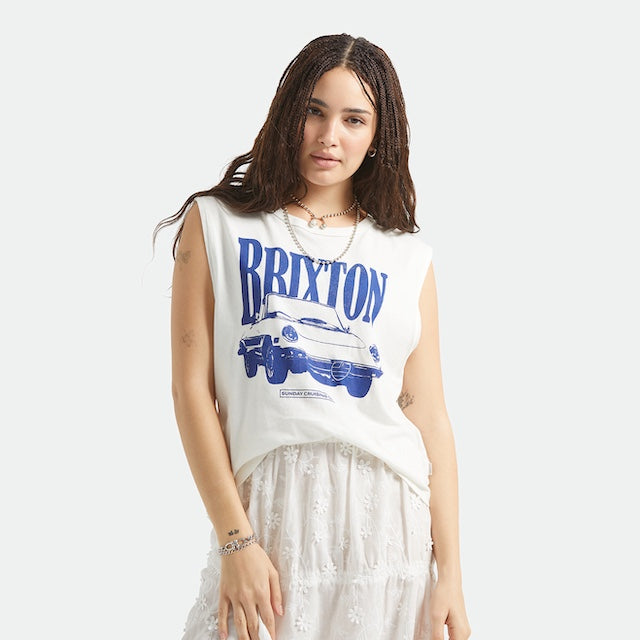 Sunday Cruising Club Muscle Shirt - Vintage white - Dotty&Dan