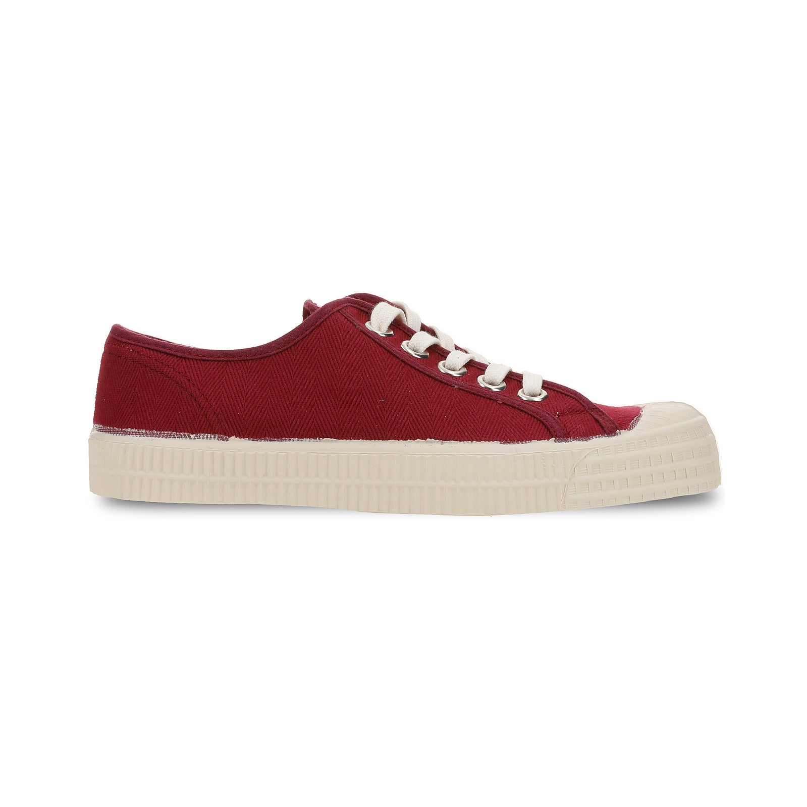 Handvulkanisierter Canvas Schuh in Bordeaux