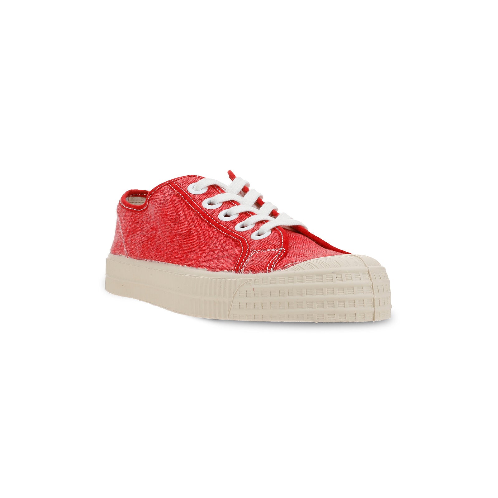 Handvulkanisierter Canvas Schuh in red