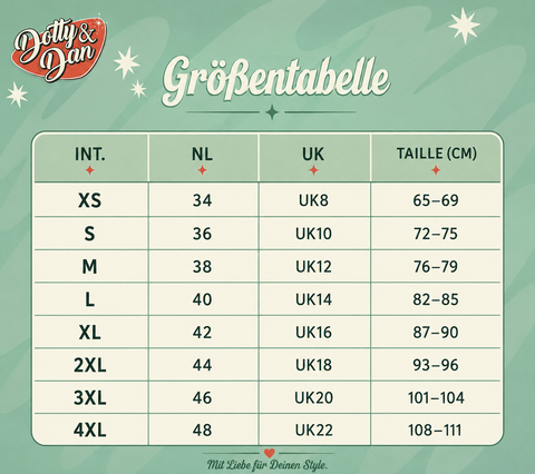 Größentabelle