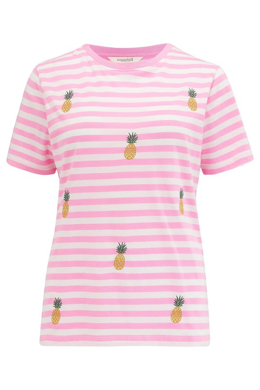 T-Shirt Maggie Pineapple - offwhite/pink - Dotty&Dan