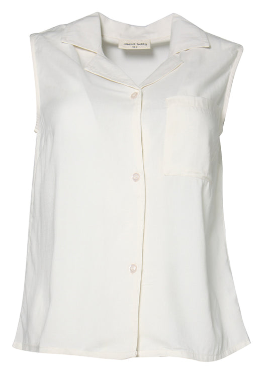 ärmellose Bluse - creme - Dotty&Dan